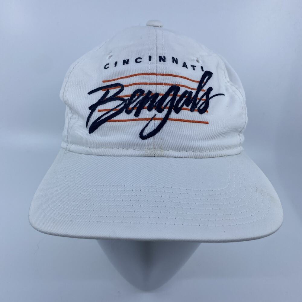 Vintage 90s Cincinnati Bengals Drew Pearson Snapback Hat Script Logo NFL Cap
